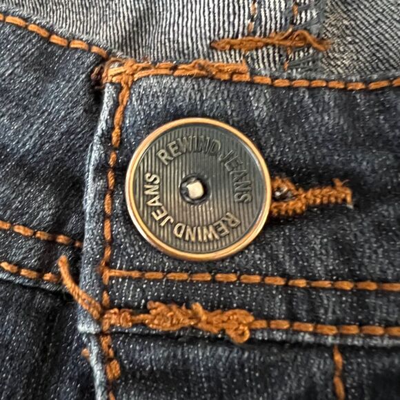 Rewind Womens Denim Blue Jeans Pants Lightweight Dark Wash Straight Leg Size 7 - Picture 6 of 7